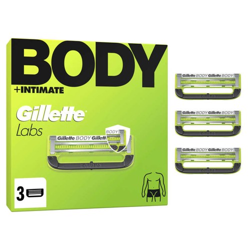 Gillette Labs Body + Intimate Recharge Rasoir 2 lames x3