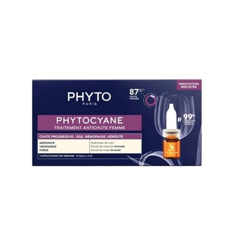 Phyto Phytocyane Traitement Antichute Progressive Femme 12x5ml