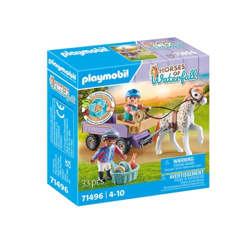 Playmobil Enfants avec calèche & Poney