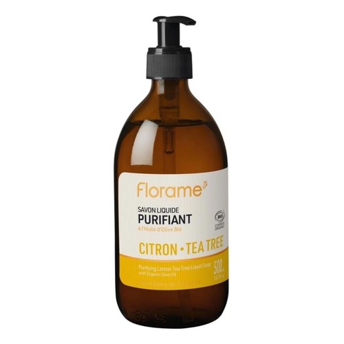 Florame Savon Liquide Purifiant Citron tea Tree Bio 500ml