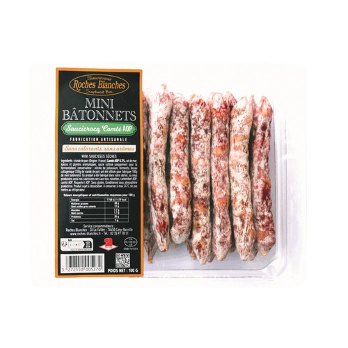 Les Roches Blanches Mini Bâtonnet au comté 100g