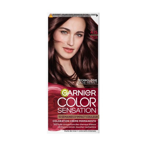 Garnier Color Sensation Coloration permanente 4.15 icy chesnut