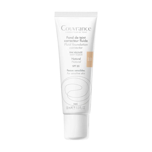 Eau Thermale Avène Couvrance Fond de Teint Correcteur Fluide SPF20 Teinte 2.0 Naturel 30ml