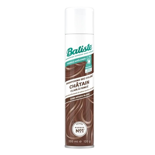 Batiste Shampoing Sec pour Cheveux Châtain Clair à Foncé 200ml