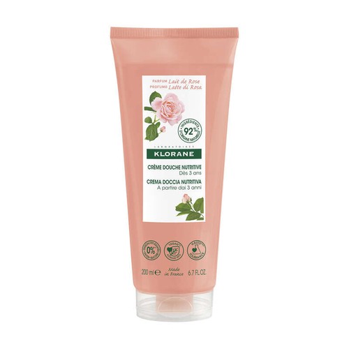 [Para] Klorane - Douche - Crème douche Lait de Rose au Cupuaçu BIO - Peau sèche à très sèche 200 ml