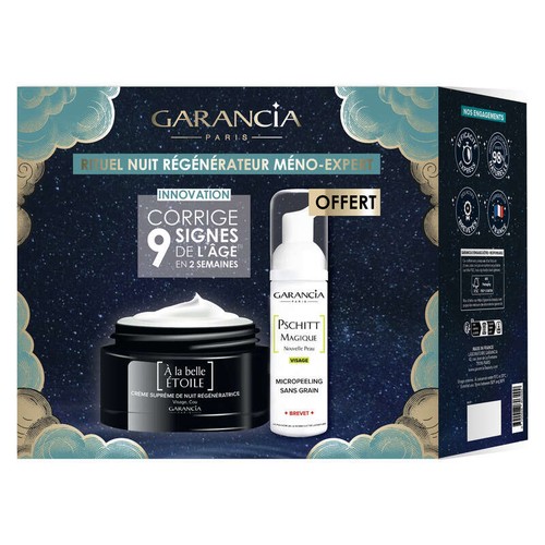 Garancia Meno-Expert À la Belle Étoile Crème Suprême de Nuit 40ml + Pschitt Magique Nouvelle Peau 30ml Offert