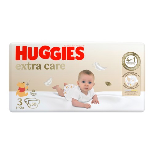 Huggies extra care Couches Bébé taille 3 (6-10kg) x50