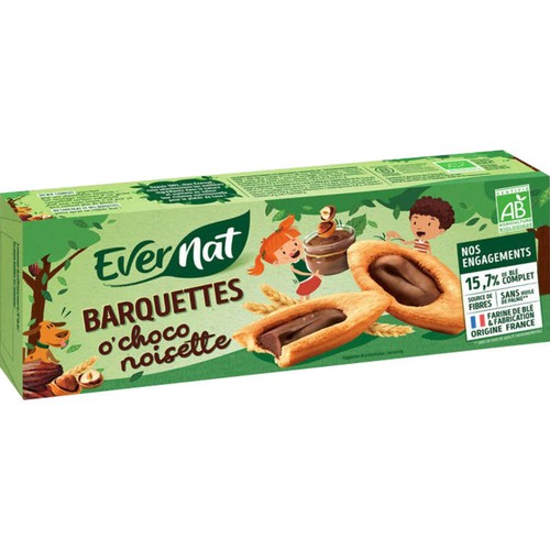 Evernat Barquette O'Choco Noisette Bio 120g