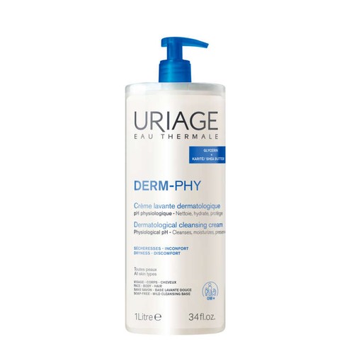 Uriage Derm-Phy Crème Lavante Dermatologique 1L