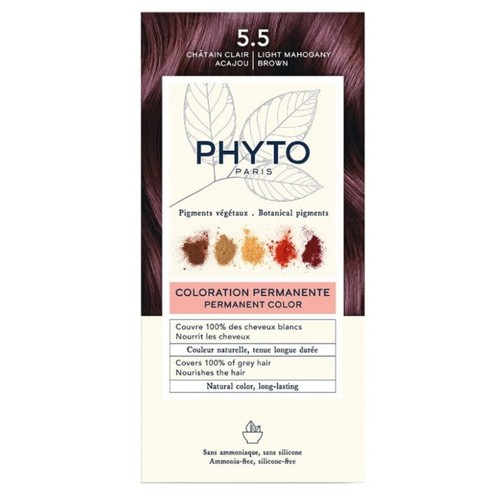 Phyto Couleur Coloration Permanente 5.5 Châtain Clair Acajou