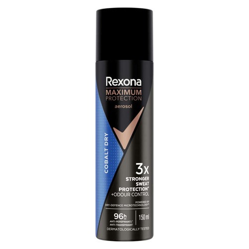 Rexona Men Maximum Protection Déodorant Spray Anti-Transpirant 96H Cobalt Dry 150ml