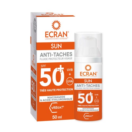 Ecran VitEox Crème solaire Fluide Visage SPF50+ Anti-tâches 50ml