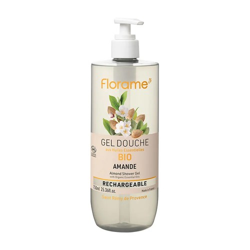 Florame Gel Douche Amande Rechargeable Bio 750ml