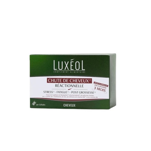 Luxéol Chute de Cheveux Réactionnelle Complément alimentaire x90