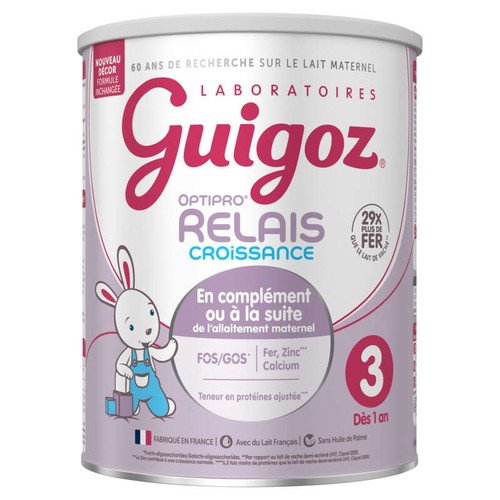 Guigoz Optipro Relais 3 Croissance dès 1 an 800g