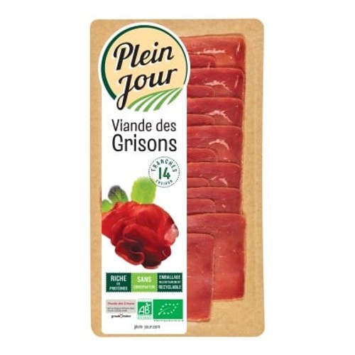 Plein Jour Viande des Grisons Igp Bio 60g