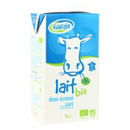 [Par Naturalia] Vilactee Lait Demi-Écrémé 1,5% Bio 1L