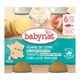 [Par Naturalia] Babynat Babybio Petits Pots Pommes de Terre & Cabillaud Bio 6M 2x200g