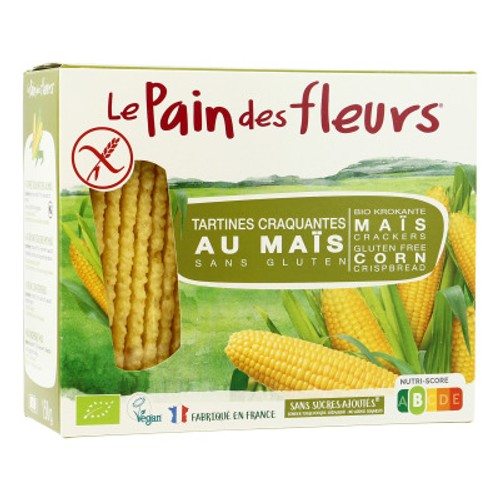 [Par Naturalia] Le Pain Des Fleurs Tartines Craquantes Au Maïs Et Au Riz Sans Gluten Bio 150g
