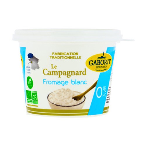 Gaborit Fromage Blanc Le Campagnard 0% Bio 500g