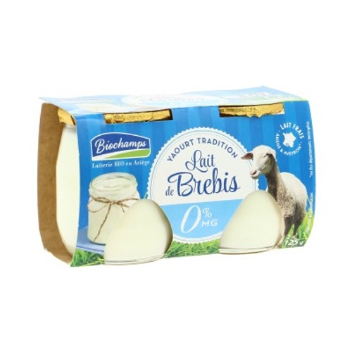 [Par Naturalia] Biochamps Yaourt Au Lait De Brebis 0% Bio 2x125g