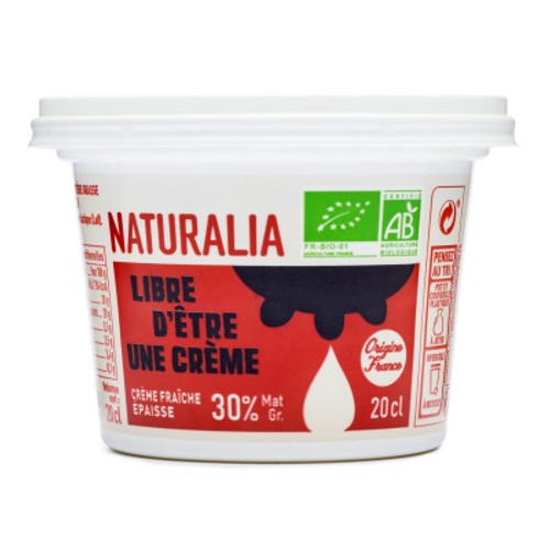 Naturalia Crème Fraiche Épaisse Bio 20cl