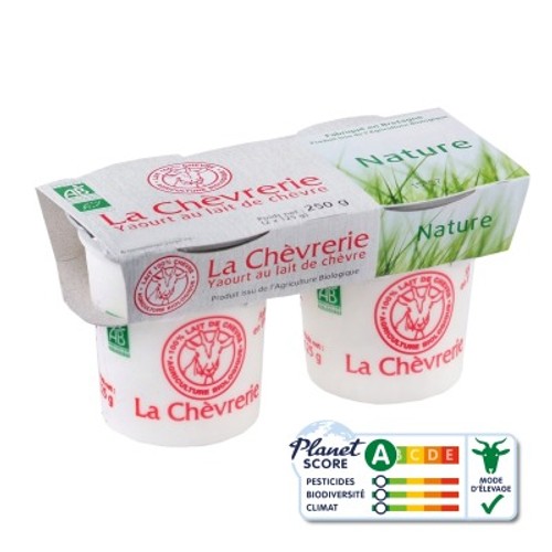 La Chèvrerie Yaourt Au Lait de Chèvre Bio 2x125g