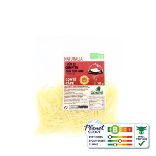 Naturalia Comté râpé Bio 100g
