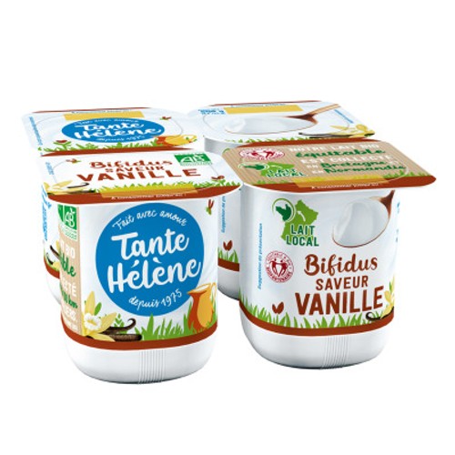 [Par Naturalia] Tante Hélène Yaourt Bifidus Saveur Vanille Bio 4x125g