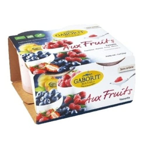 Gaborit Yaourts Aux Fruits Bio 4x125g