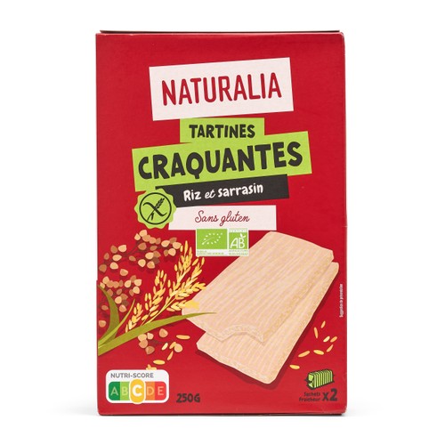 Naturalia Tartines Craquantes au Sarrasin sans Gluten Bio 250g