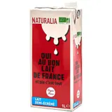 Naturalia Lait Demi-Ecrémé Origine France 1L