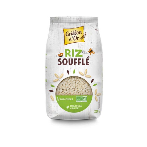 [Par Naturalia] Grillon D'Or Riz Complet Soufflé Sans Sucres Ajoutés Bio 200g
