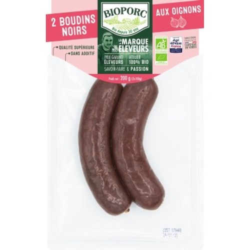 [Par Naturalia] Bioporc Boudins Noirs Aux Oignons Bio 2x100g