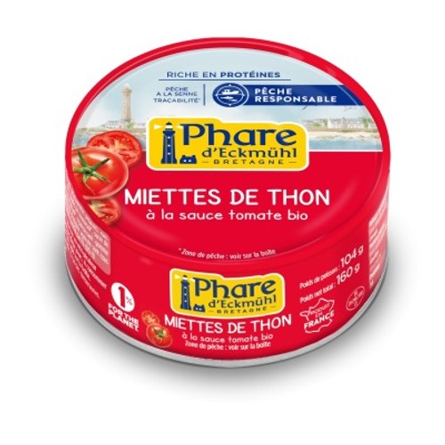 [Par Naturalia] Phare d'Eckmühl Miettes de Thon à la Tomate Bio 160g