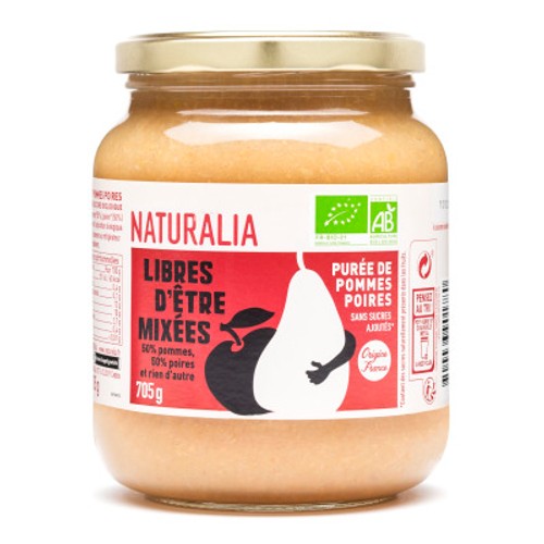 Naturalia Purée Pommes Poires Bio 705g