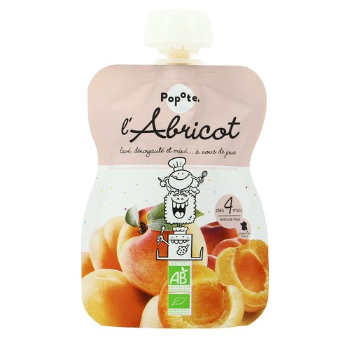 Popote Gourde d'Abricot Dès 4 Mois 120g