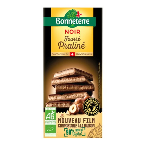 [Par Naturalia] Bonneterre Chocolat Noir Fourré Praliné Bio