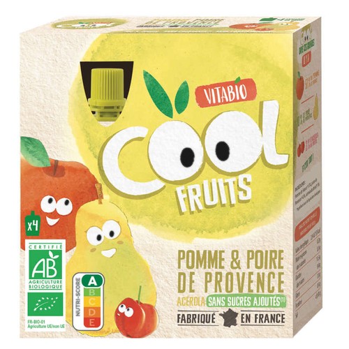 [Par Naturalia] Vitabio Compotes Pomme Poire & Acérola Bio