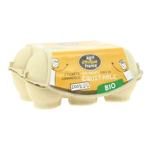 [Par Naturalia]  Agri Ethique Oeufs  Commerce Équitable Bio x6