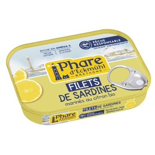 [Par Naturalia] Phare D'Eckmühl Filets De Sardines Marinés Au Citron Msc 90g