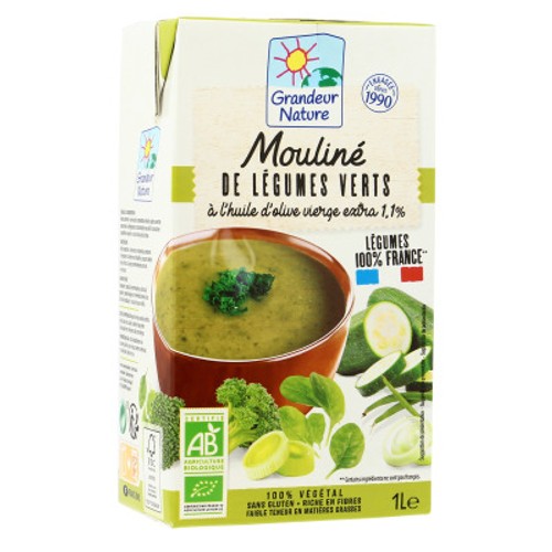[Par Naturalia] Grandeur Nature Mouliné De Légumes Verts Français Bio 1L