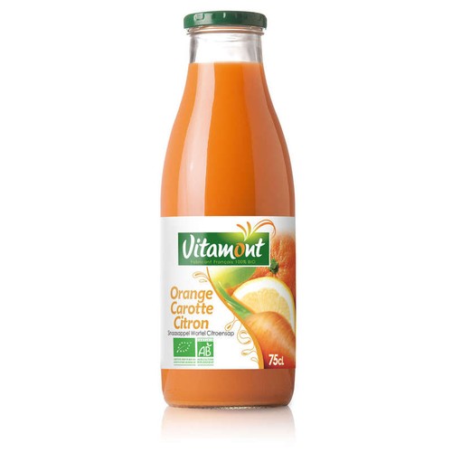 [Par Naturalia] Vitamont Jus D'Orange, Carotte Et Citron Bio 75cl