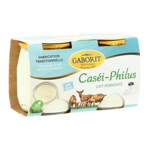 Gaborit Yaourt Caséi-Philus au Lait Fermenté Bio 2X125g