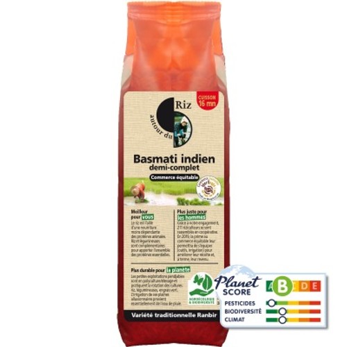 [Par Naturalia] Autour du Riz Riz Basmati Demi-Complet Bio 500g