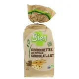 Bien Briochettes aux Pépites de Chocolat au Laitx6 250g