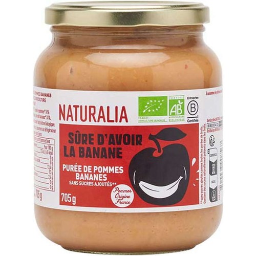Naturalia Purée de Pommes Bananes 705g