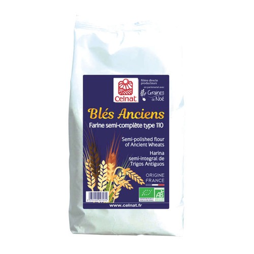 [Par Naturalia] Celnat Farine Semi-Complète de Blés Anciens T110 Bio 1kg