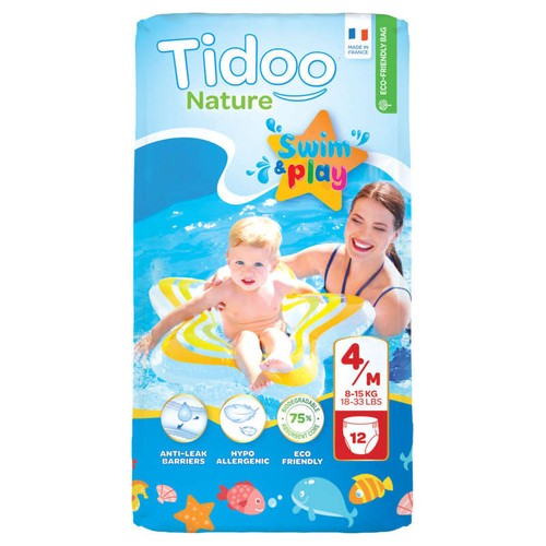 [Par Naturalia] Tidoo Nature SwimPlay Couches de Bain T.M/4ans  x12