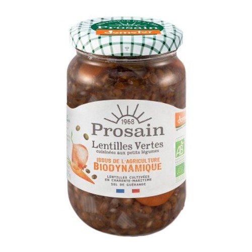 [Par Naturalia] Prosain Lentilles Vertes Cuisinées aux Petits Légumes Demeter Bio 330g